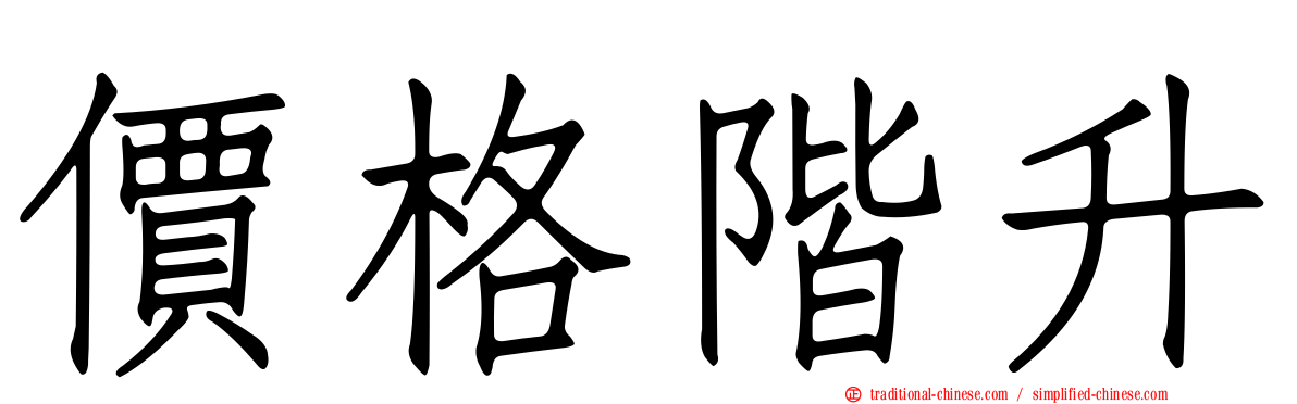 價格階升