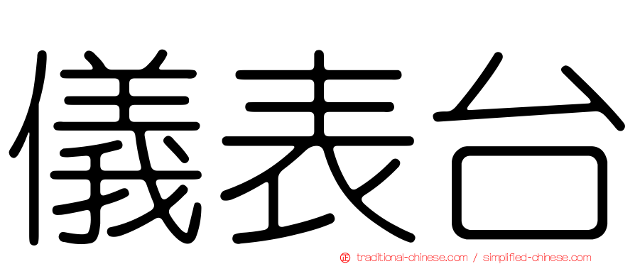 儀表台