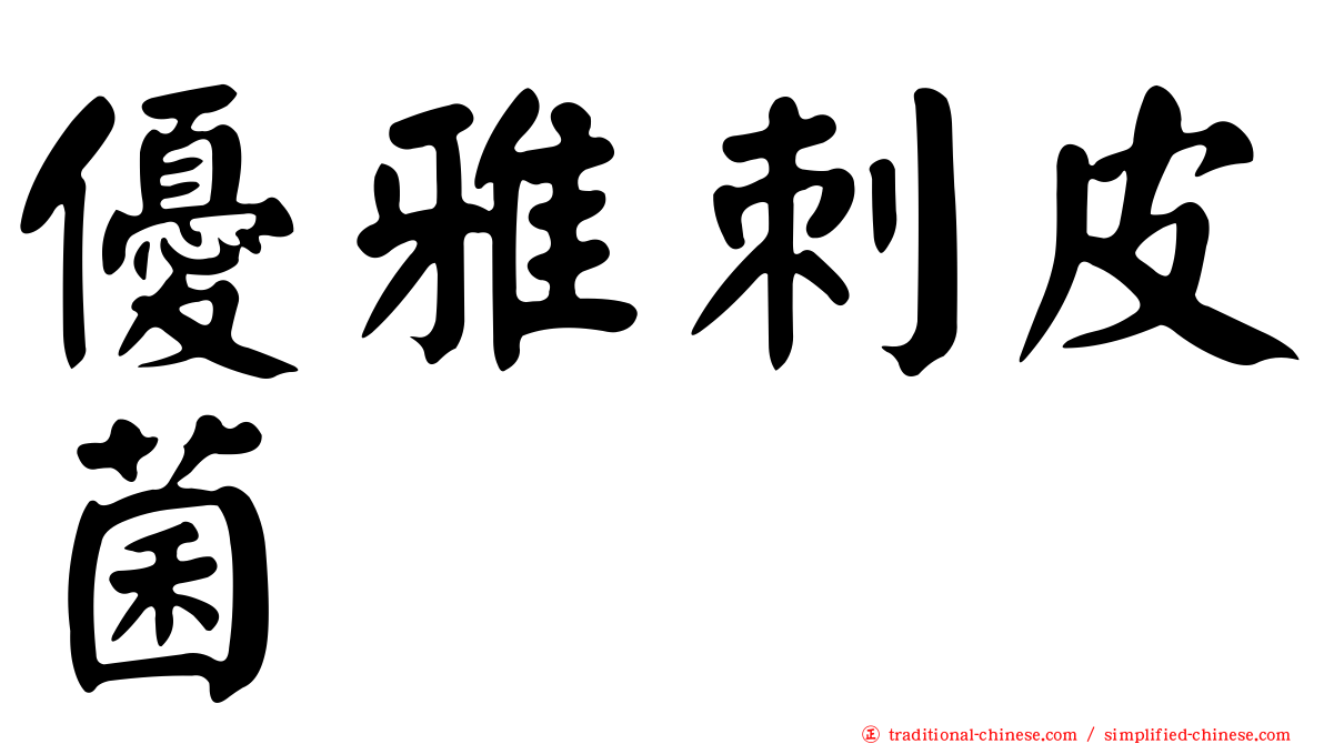 優雅刺皮菌