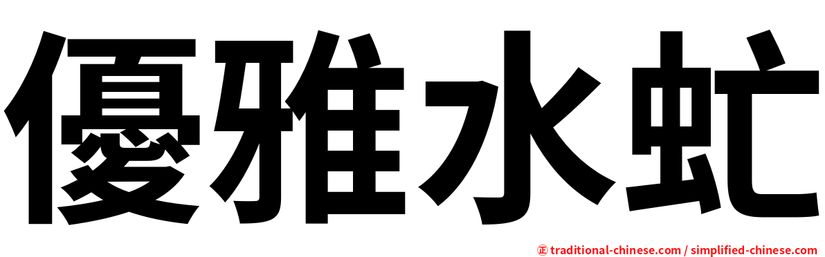 優雅水虻