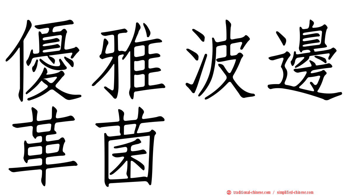 優雅波邊革菌