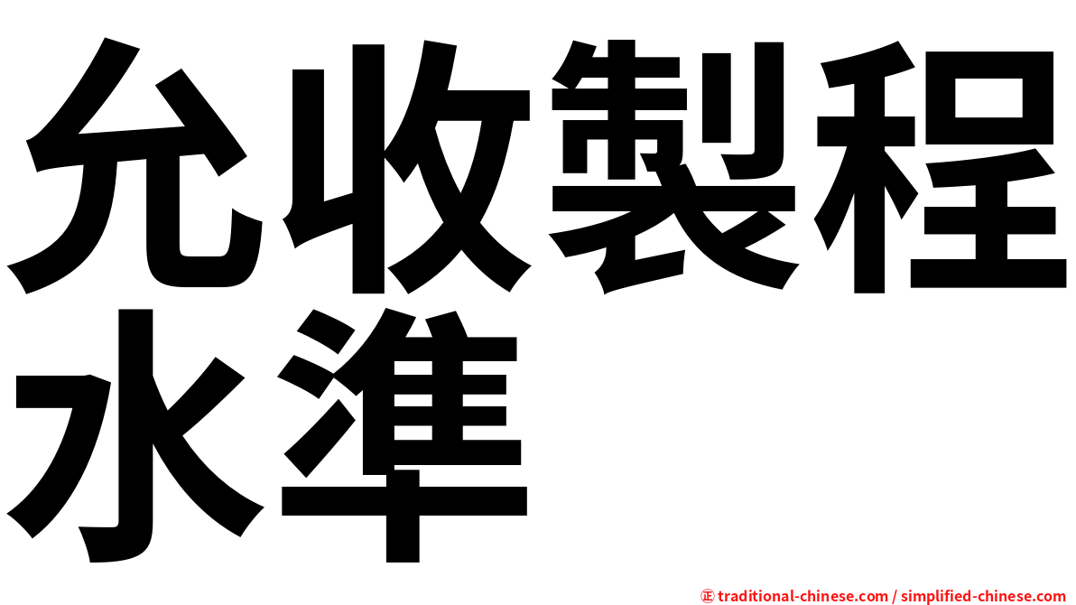允收製程水準