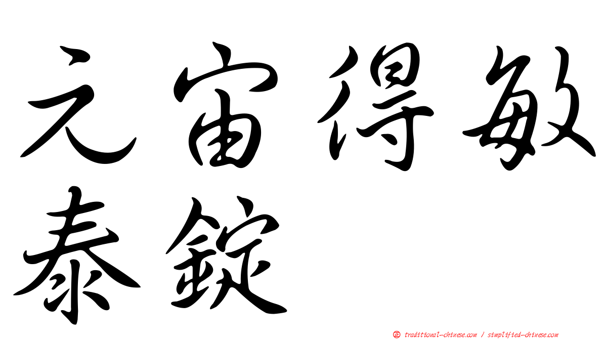 元宙得敏泰錠