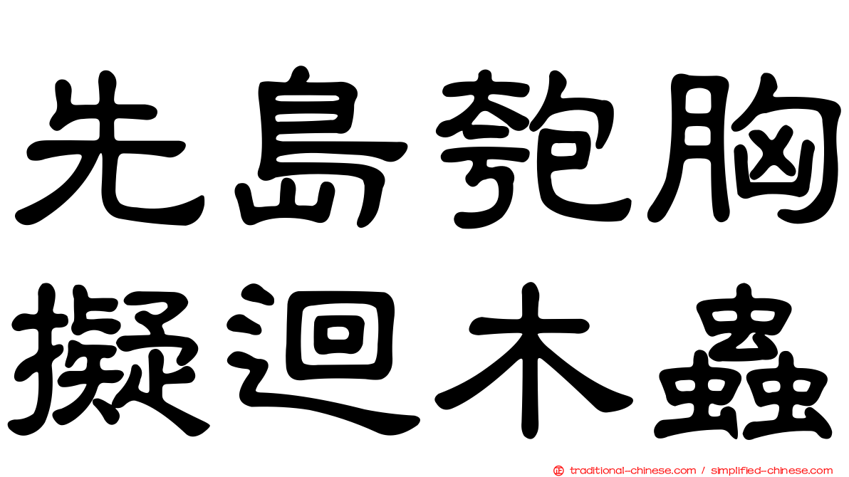 先島匏胸擬迴木蟲