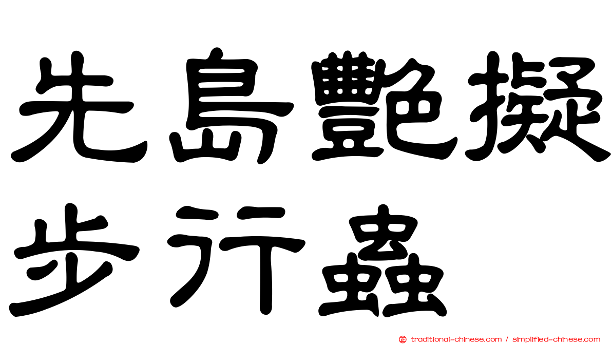 先島艷擬步行蟲