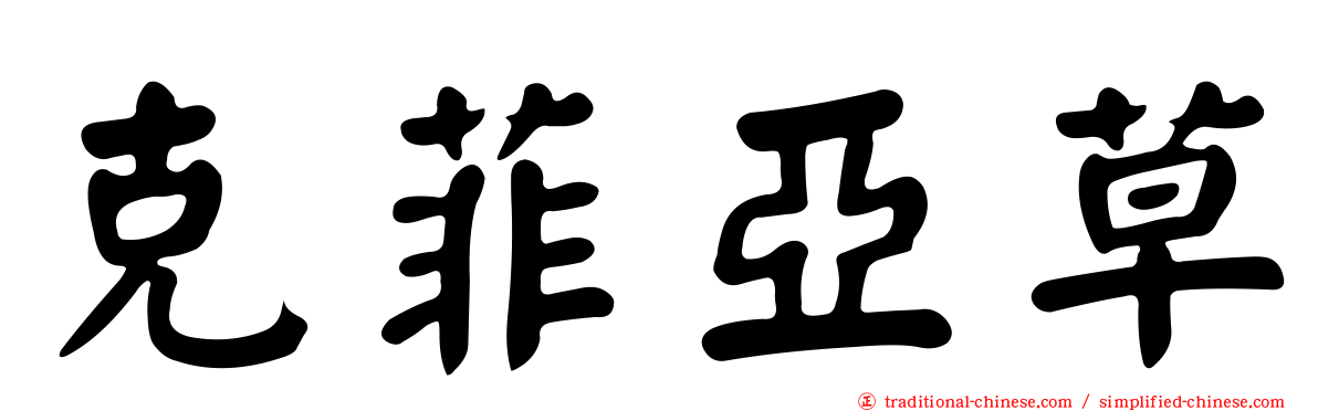 克菲亞草