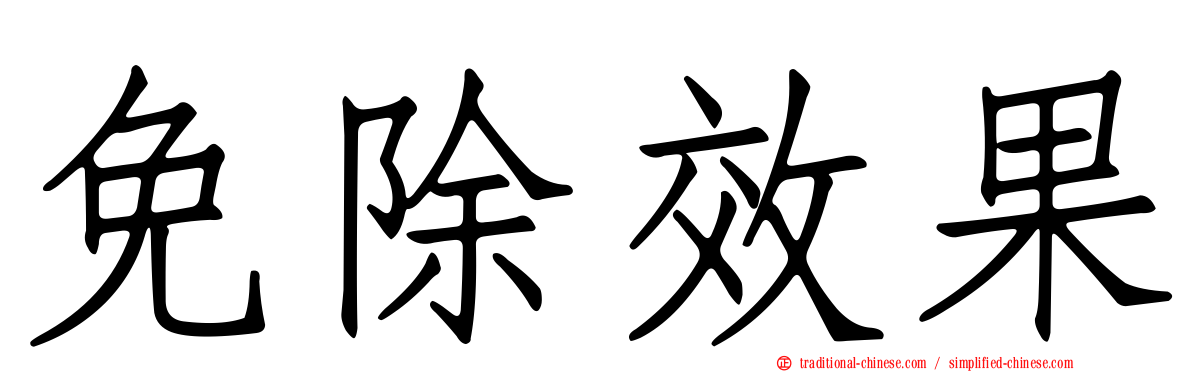 免除效果