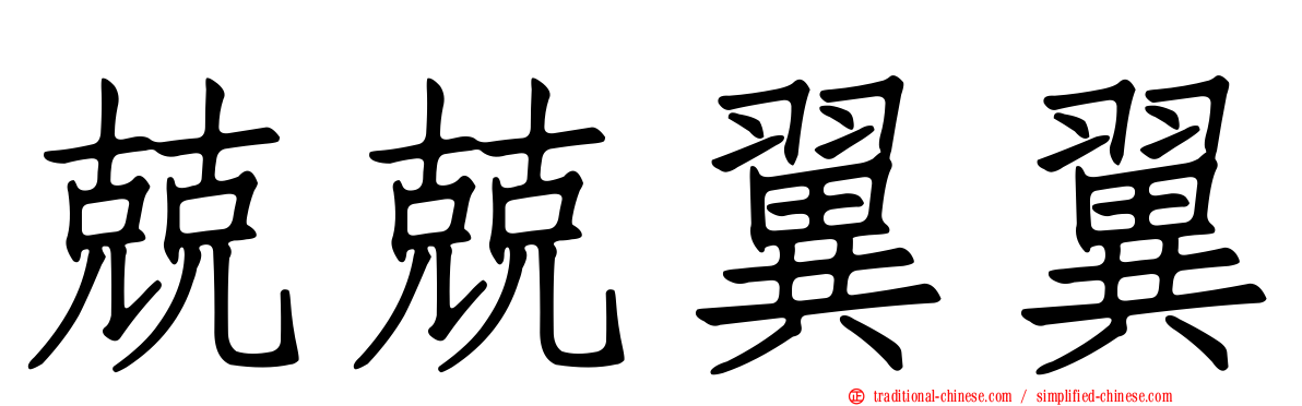 兢兢翼翼