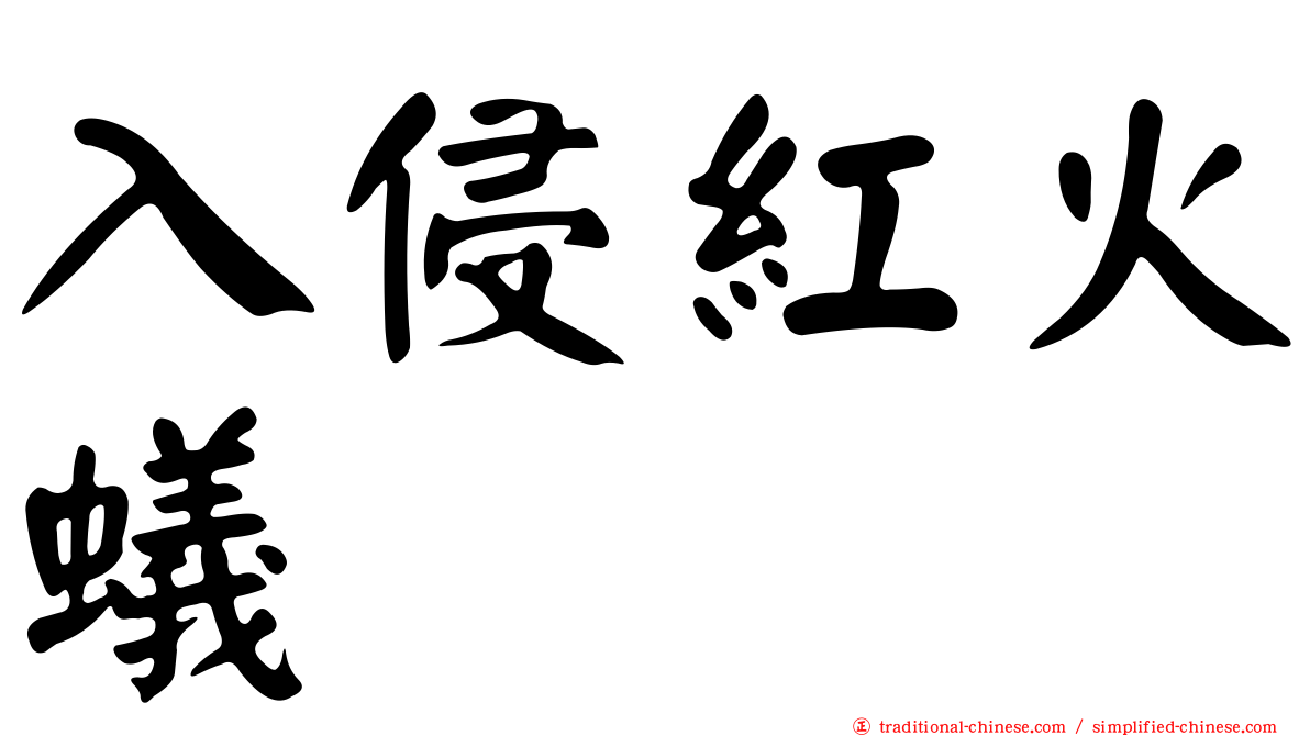 入侵紅火蟻
