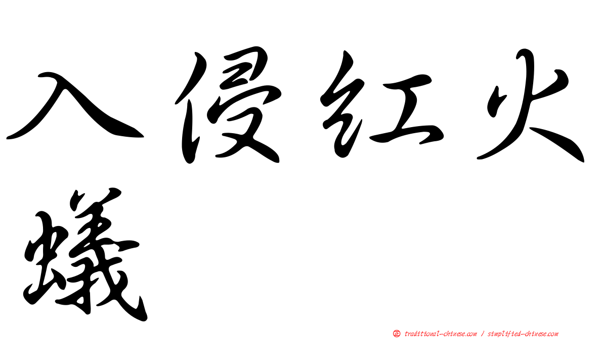 入侵紅火蟻