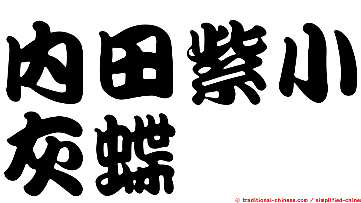 內田紫小灰蝶