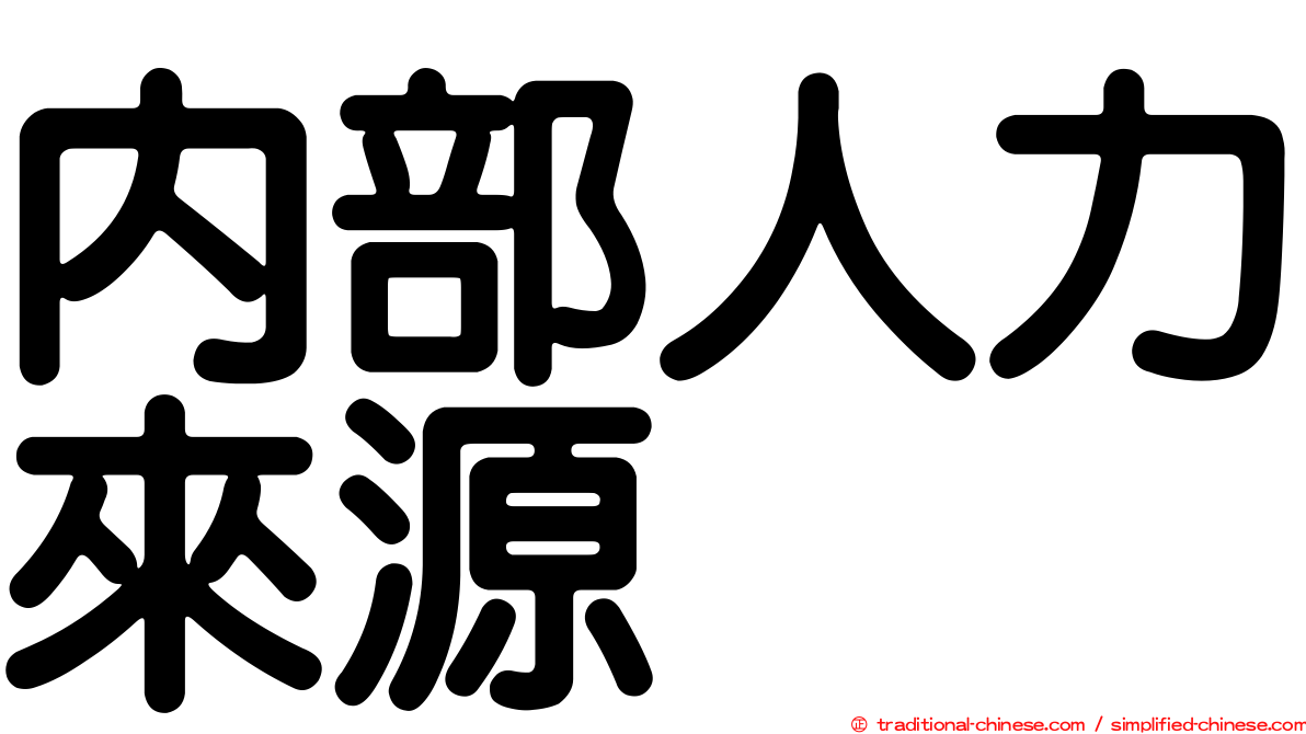 內部人力來源