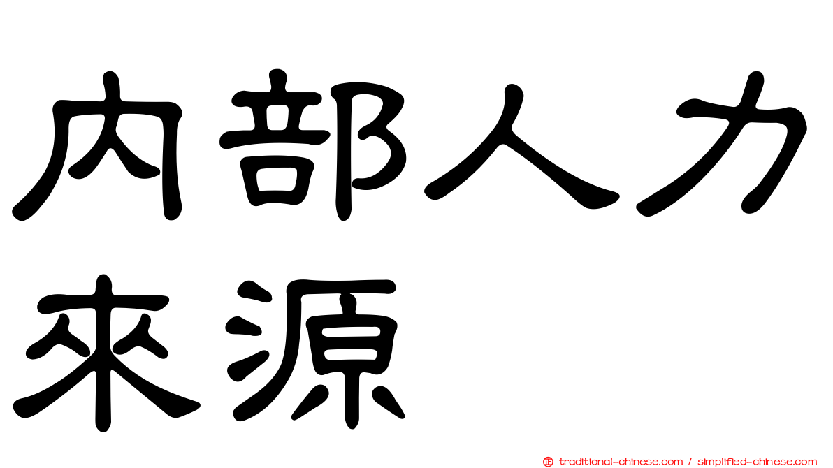 內部人力來源