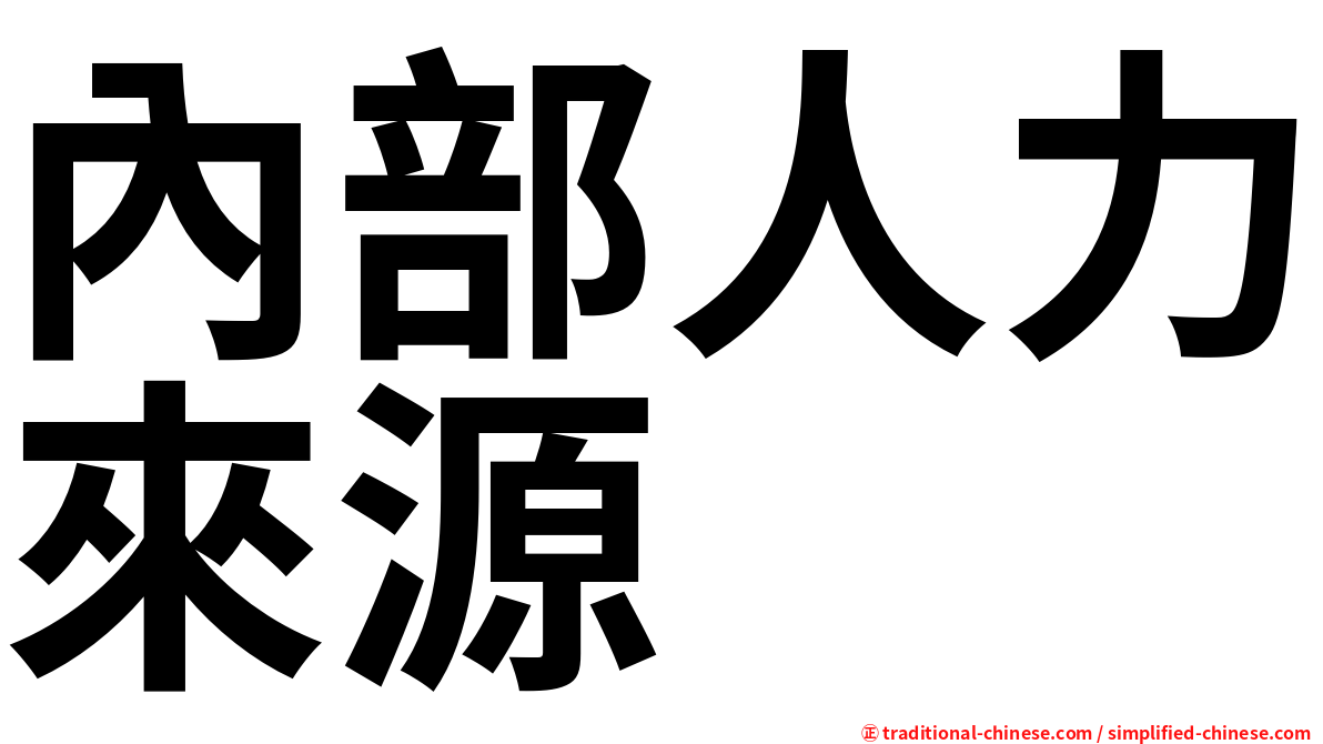 內部人力來源