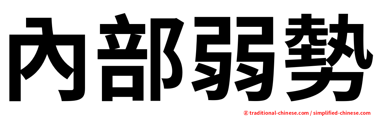 內部弱勢