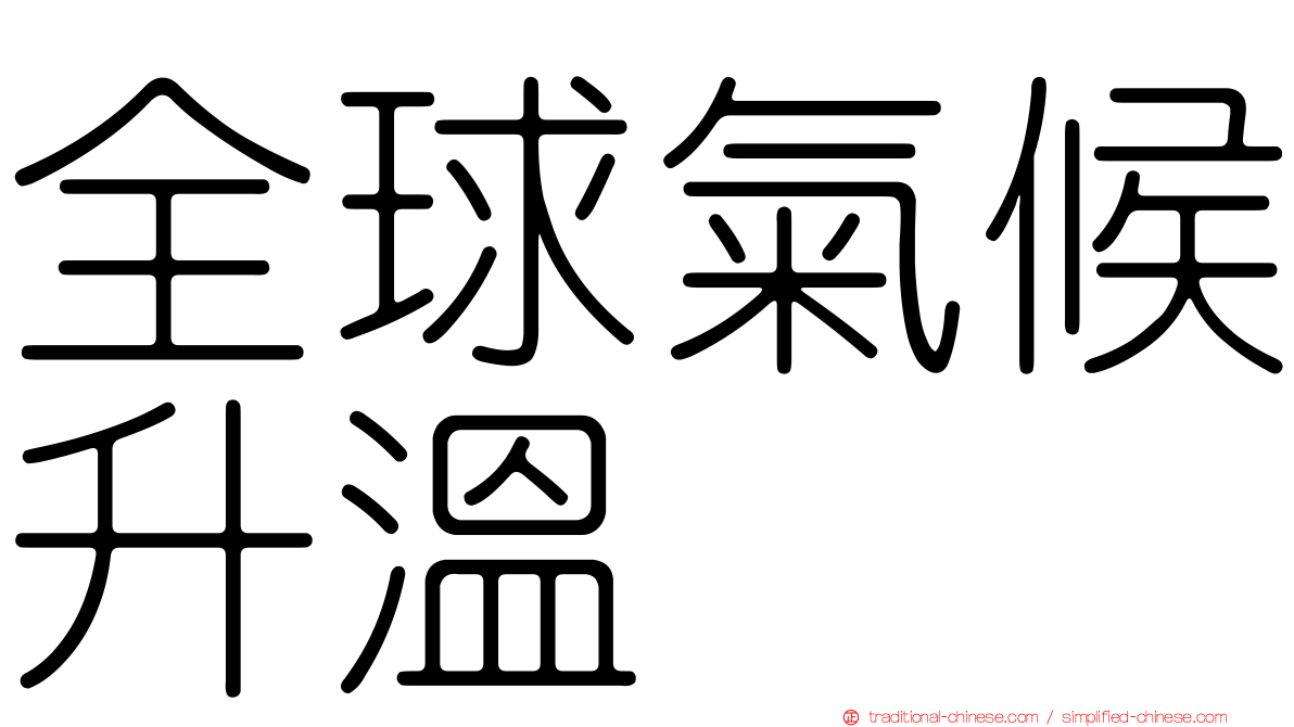 全球氣候升溫