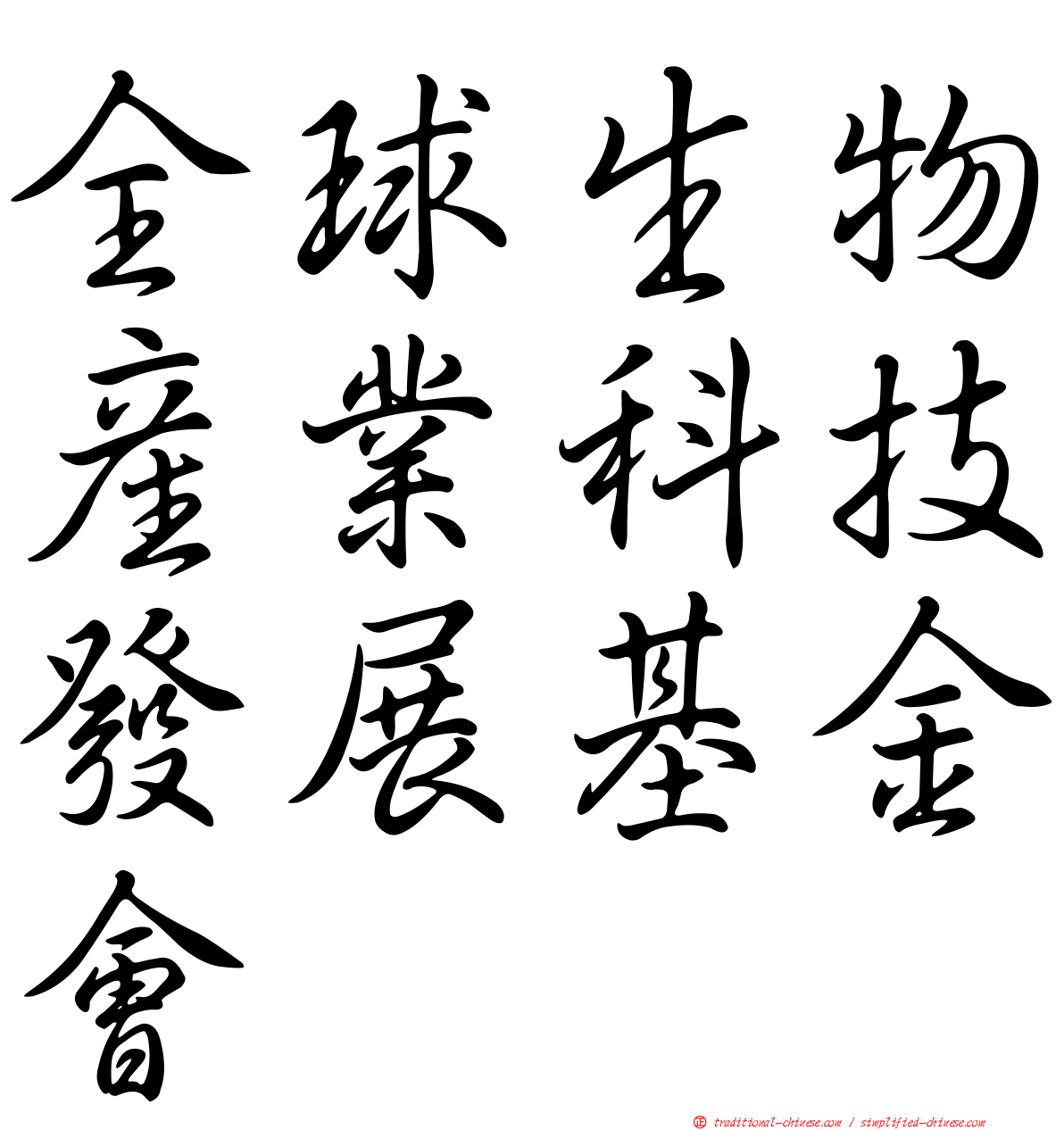 全球生物產業科技發展基金會