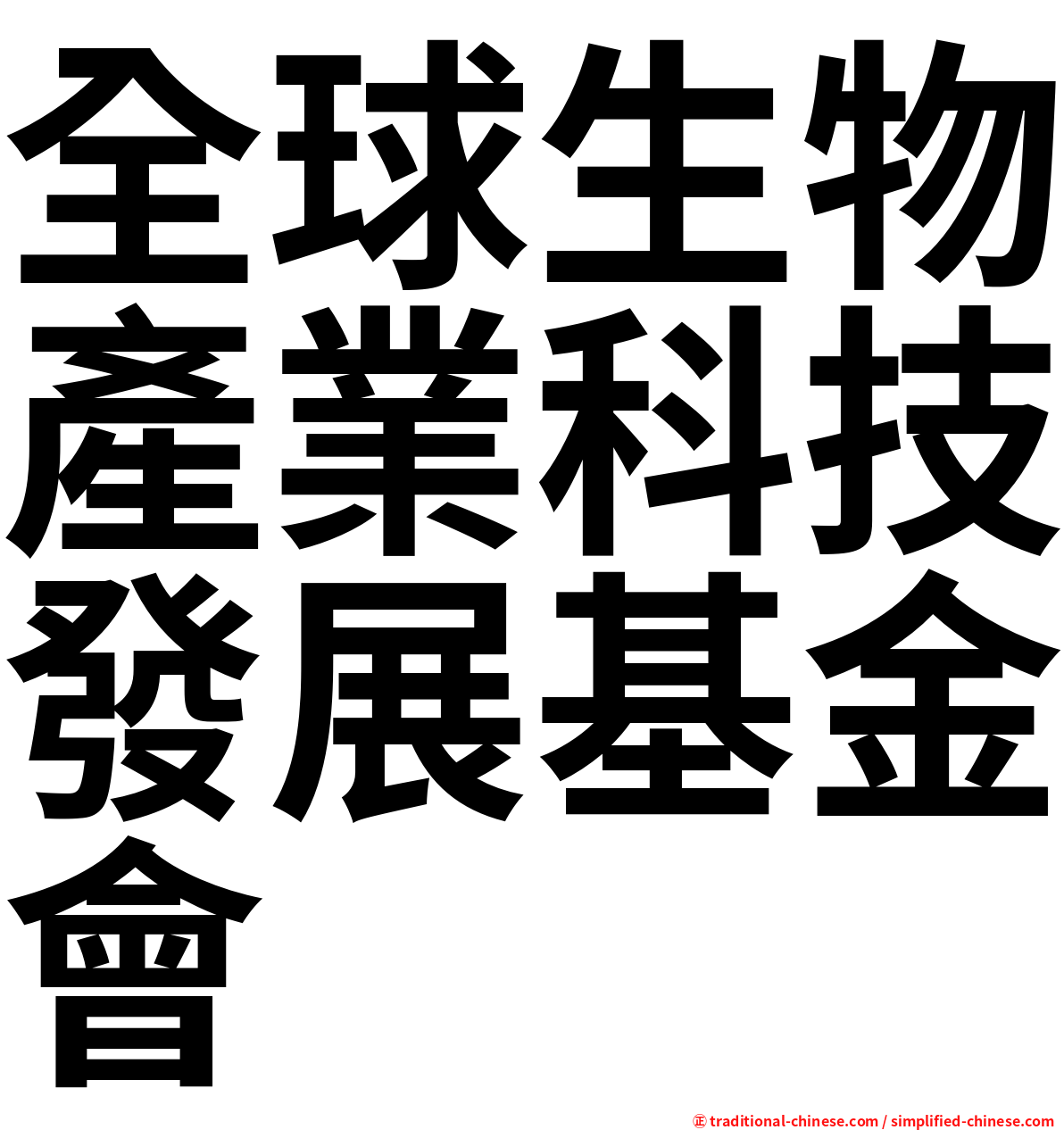 全球生物產業科技發展基金會