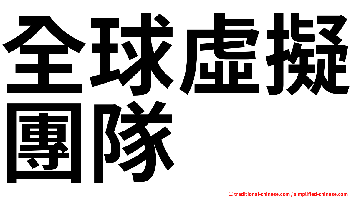 全球虛擬團隊
