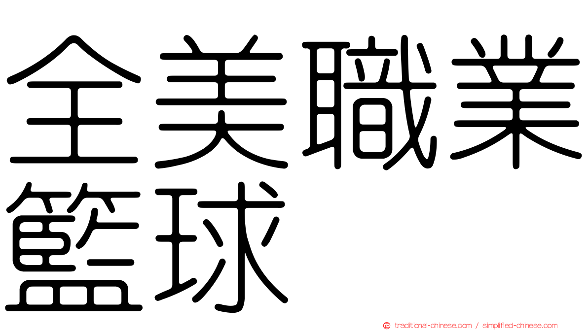 全美職業籃球