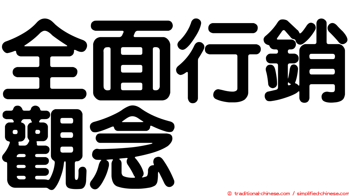 全面行銷觀念