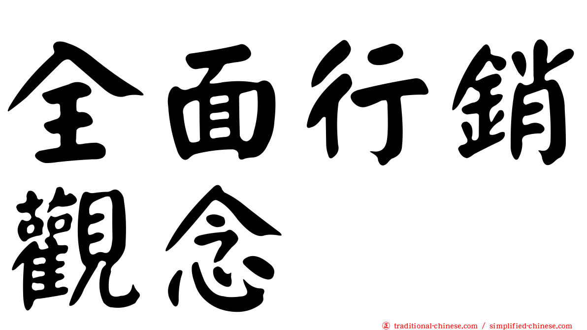 全面行銷觀念