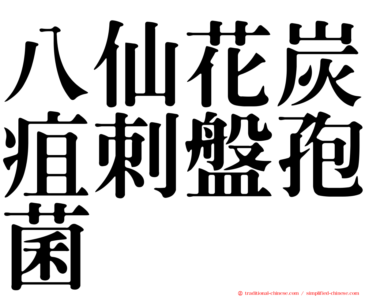 八仙花炭疽刺盤孢菌