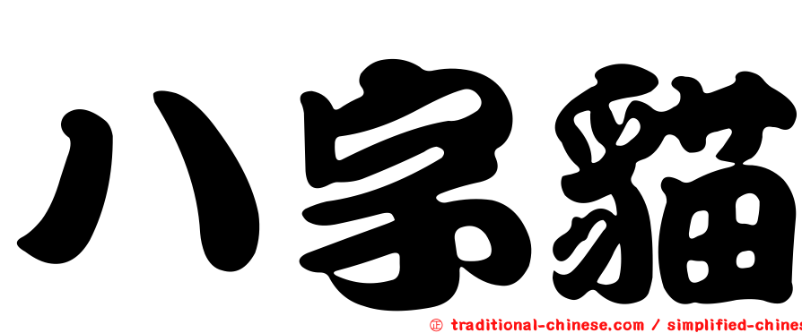 八字貓