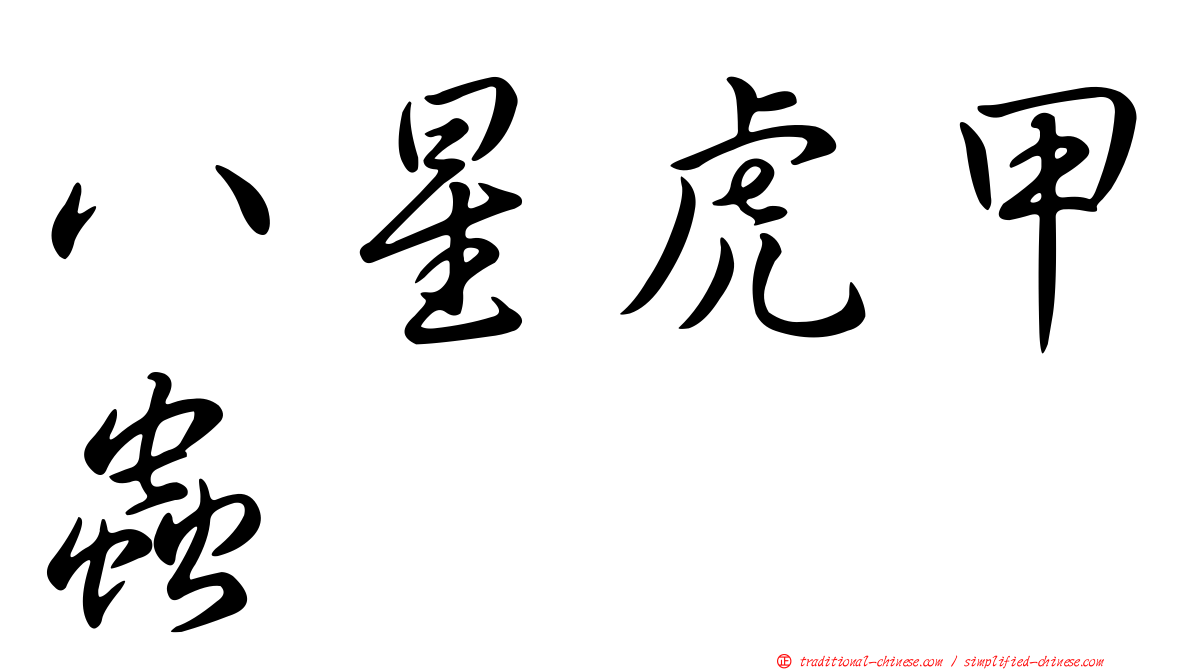 八星虎甲蟲