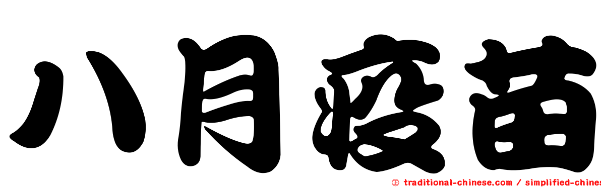 八月疫苗
