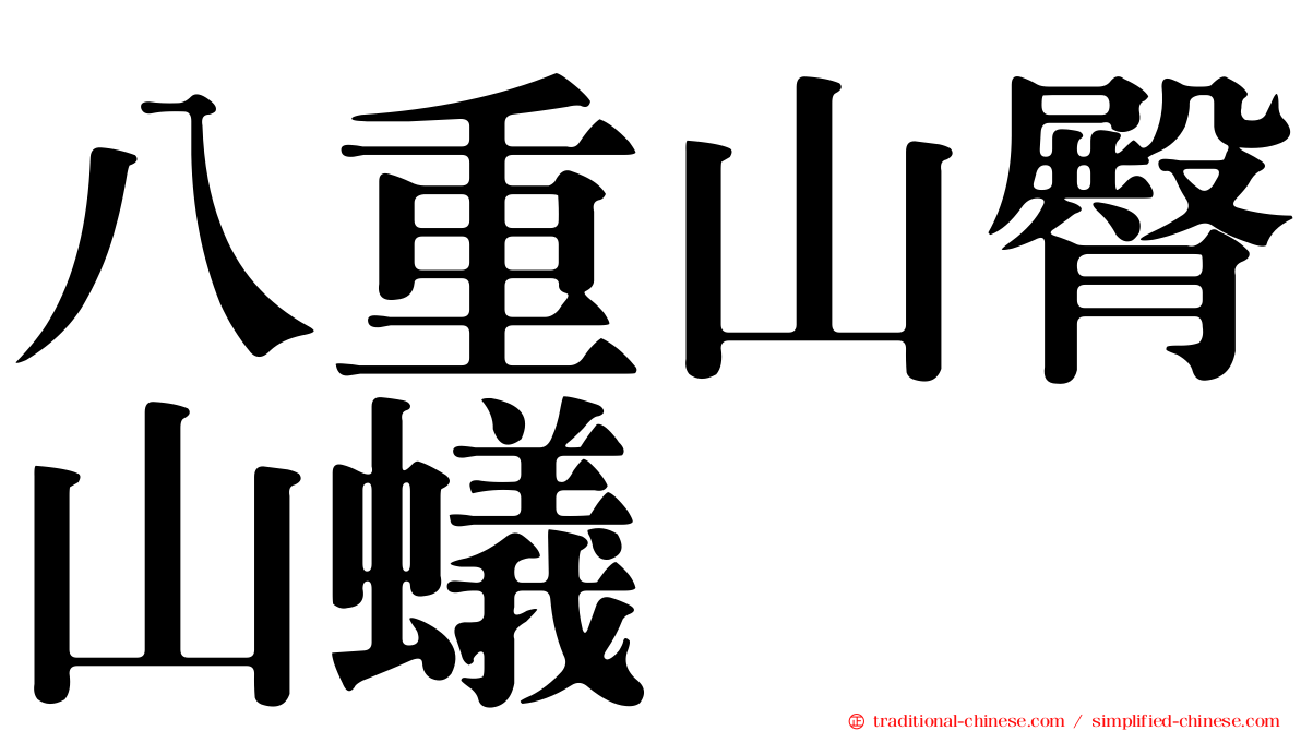 八重山臀山蟻