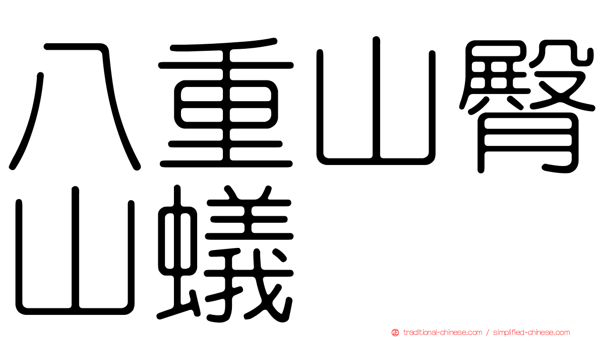 八重山臀山蟻