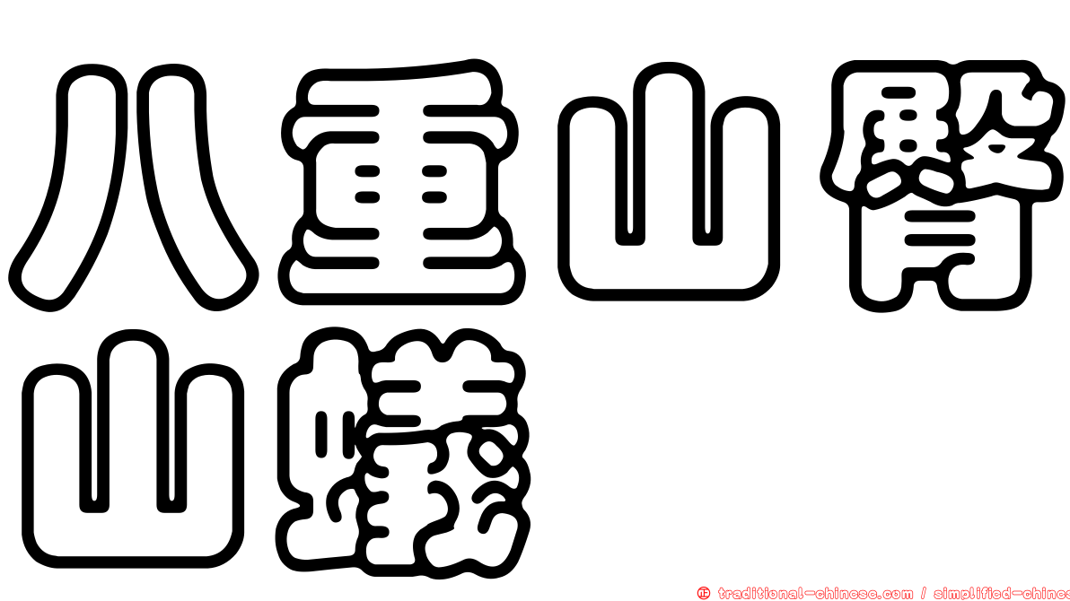 八重山臀山蟻