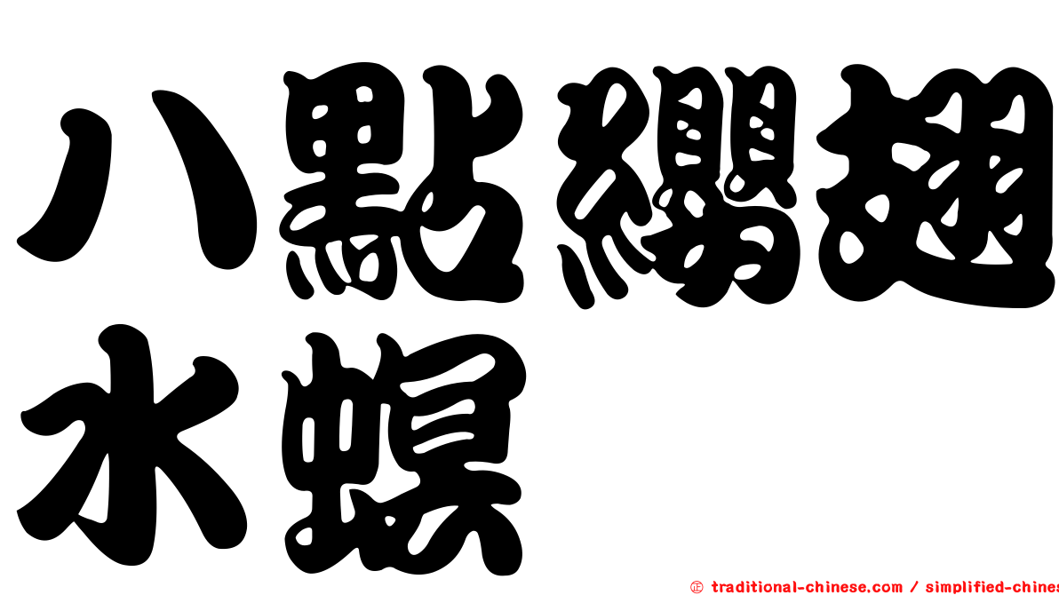 八點纓翅水螟
