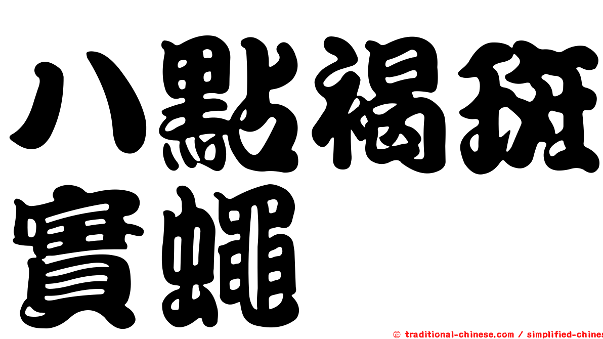 八點褐斑實蠅