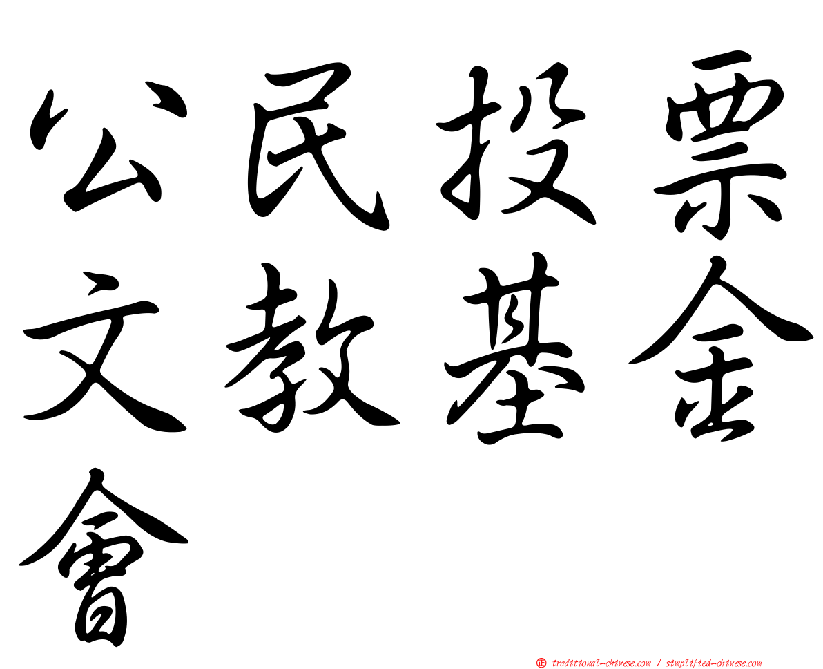 公民投票文教基金會