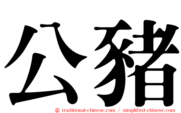 公豬