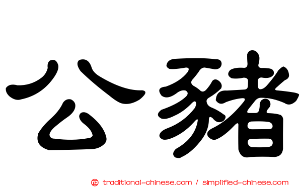 公豬