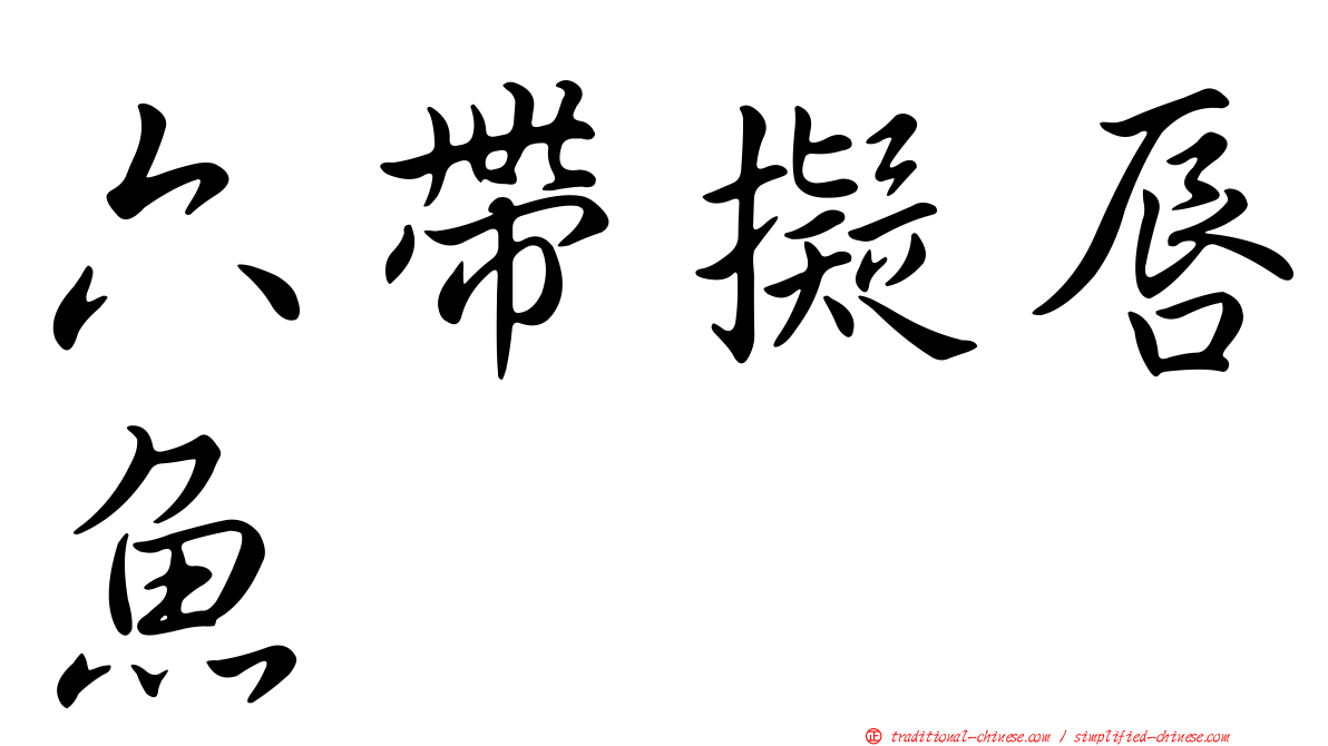 六帶擬唇魚