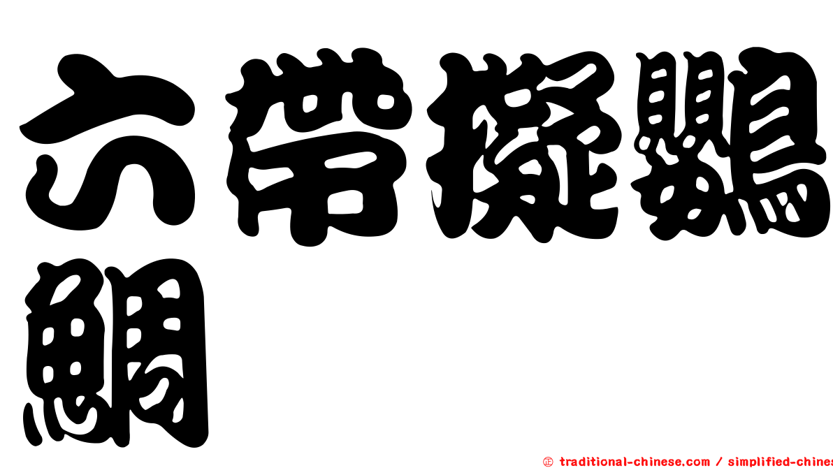 六帶擬鸚鯛