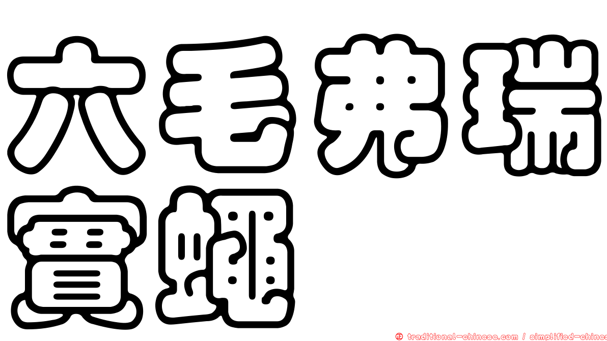 六毛弗瑞實蠅