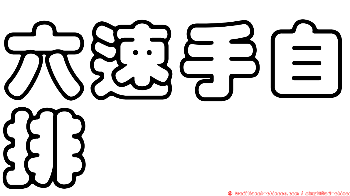 六速手自排
