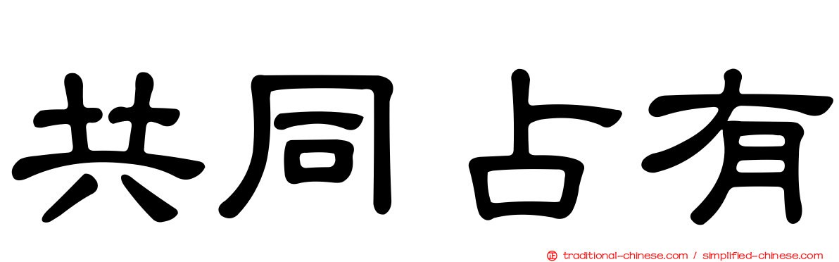 共同占有