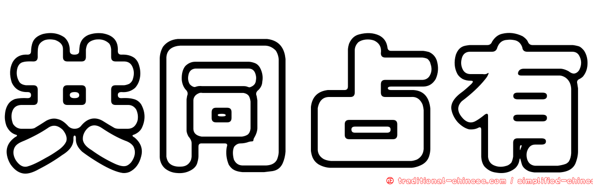 共同占有