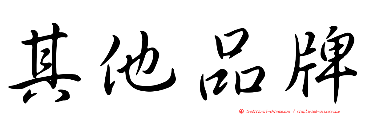 其他品牌