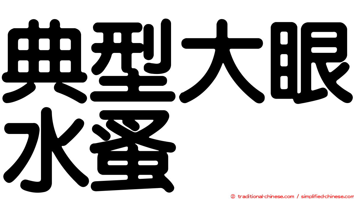 典型大眼水蚤