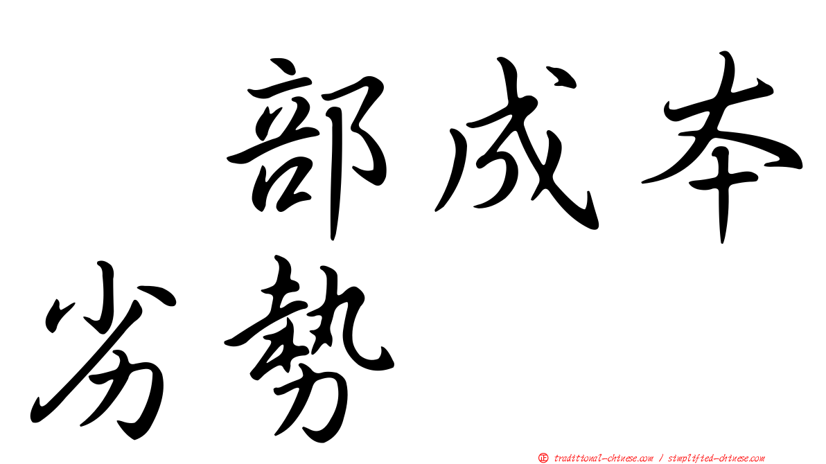 内部成本劣勢