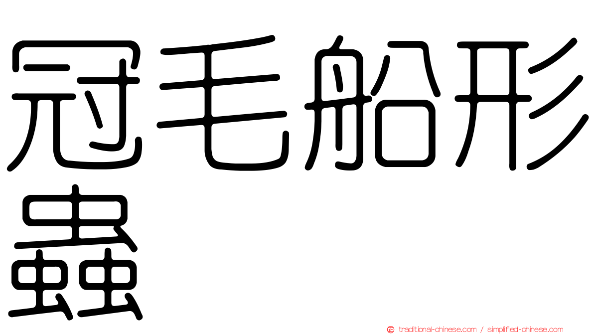 冠毛船形蟲