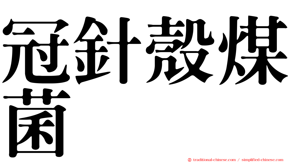 冠針殼煤菌