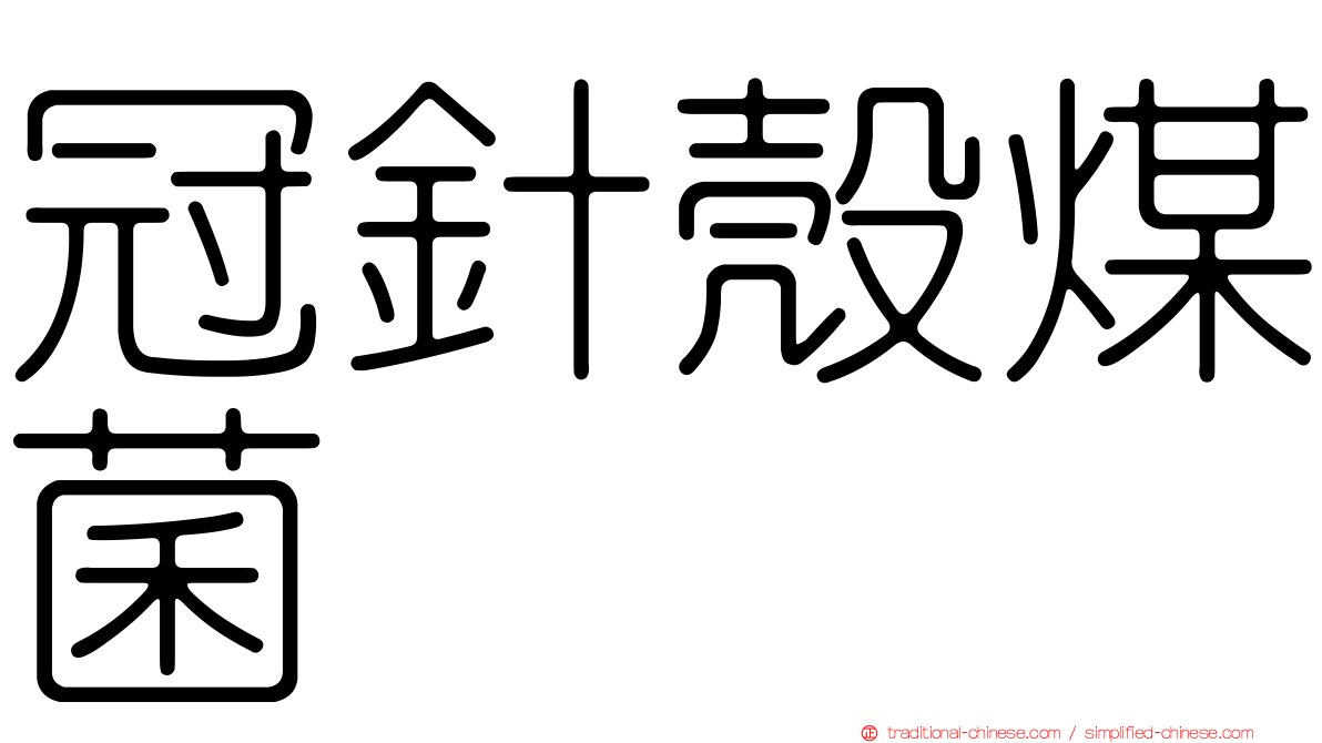 冠針殼煤菌